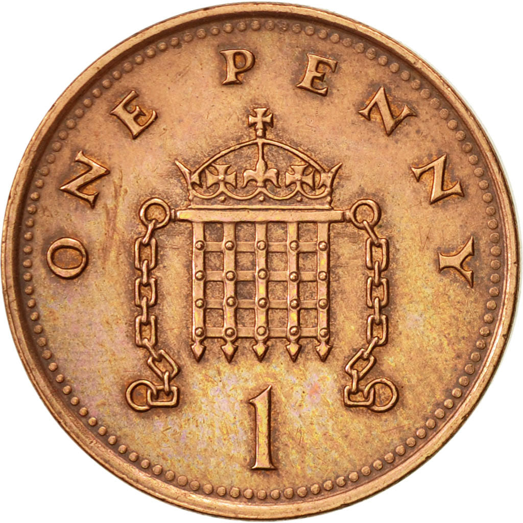 Moneta, Gran Bretagna, Elizabeth II, Penny, 2000, BB+, Acciaio placcato rame