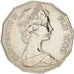 Fidji, Elizabeth II, 50 Cents, 1980, KM:36