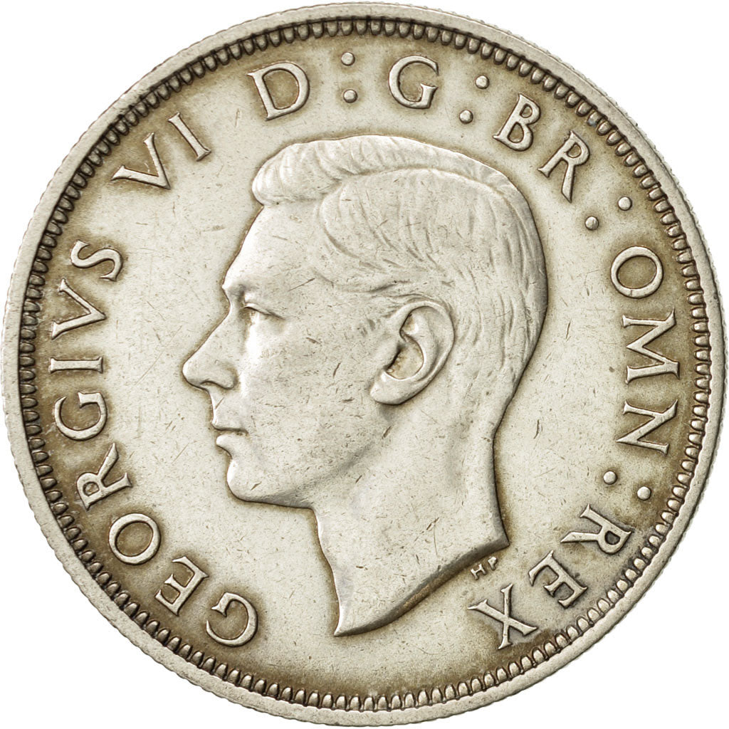 Coin, Great Britain, George VI, 1/2 Crown, 1938, EF(40-45), Silver, KM:856