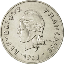 French Polynesia, 50 Francs, 1967, Paris, AU(55-58), Nickel, KM:7