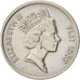 Figi, Elizabeth II, 20 Cents, 1987, SPL-, Rame-nichel, KM:53