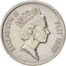 Fiji, Elizabeth II, 20 Cents, 1987, KM:53
