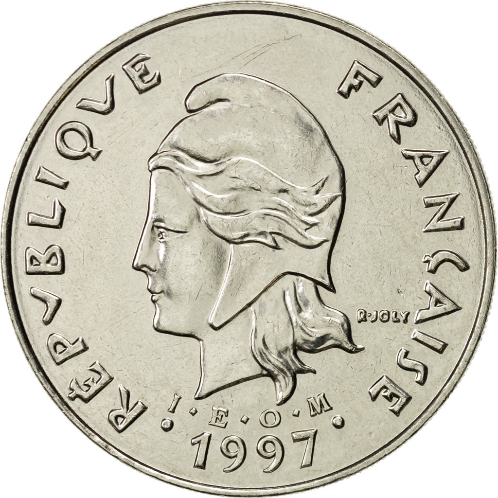 French Polynesia, 50 Francs, 1997, Paris, AU(55-58), Nickel, KM:13