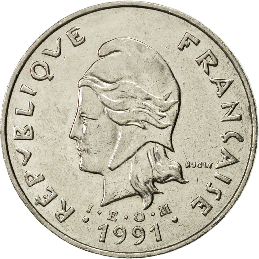 Coin, French Polynesia, 50 Francs, 1991, Paris, AU(55-58), Nickel, KM:13
