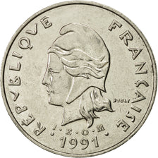 Coin, French Polynesia, 50 Francs, 1991, Paris, AU(55-58), Nickel, KM:13