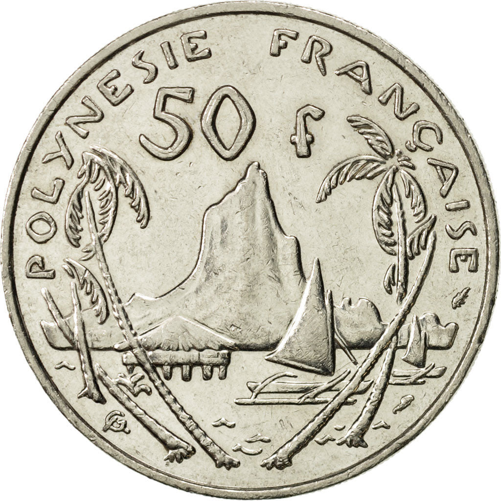 Coin, French Polynesia, 50 Francs, 1991, Paris, AU(55-58), Nickel, KM:13