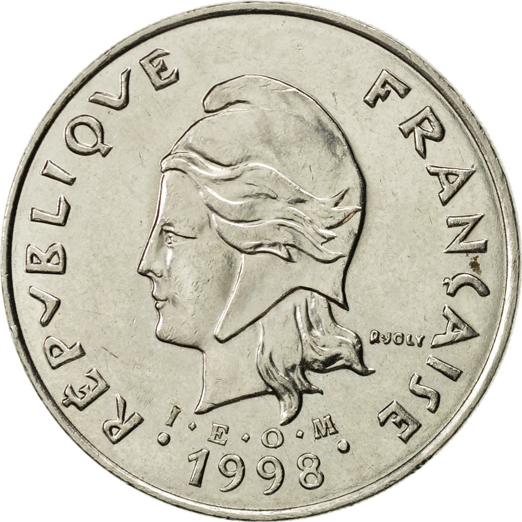 Coin, French Polynesia, 50 Francs, 1998, Paris, AU(55-58), Nickel, KM:13