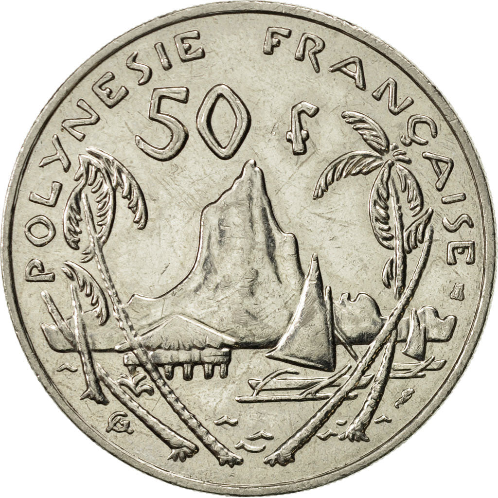 Coin, French Polynesia, 50 Francs, 1999, Paris, AU(55-58), Nickel, KM:13