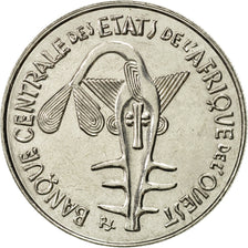 Coin, West African States, 100 Francs, 1997, Paris, AU(55-58), Nickel, KM:4