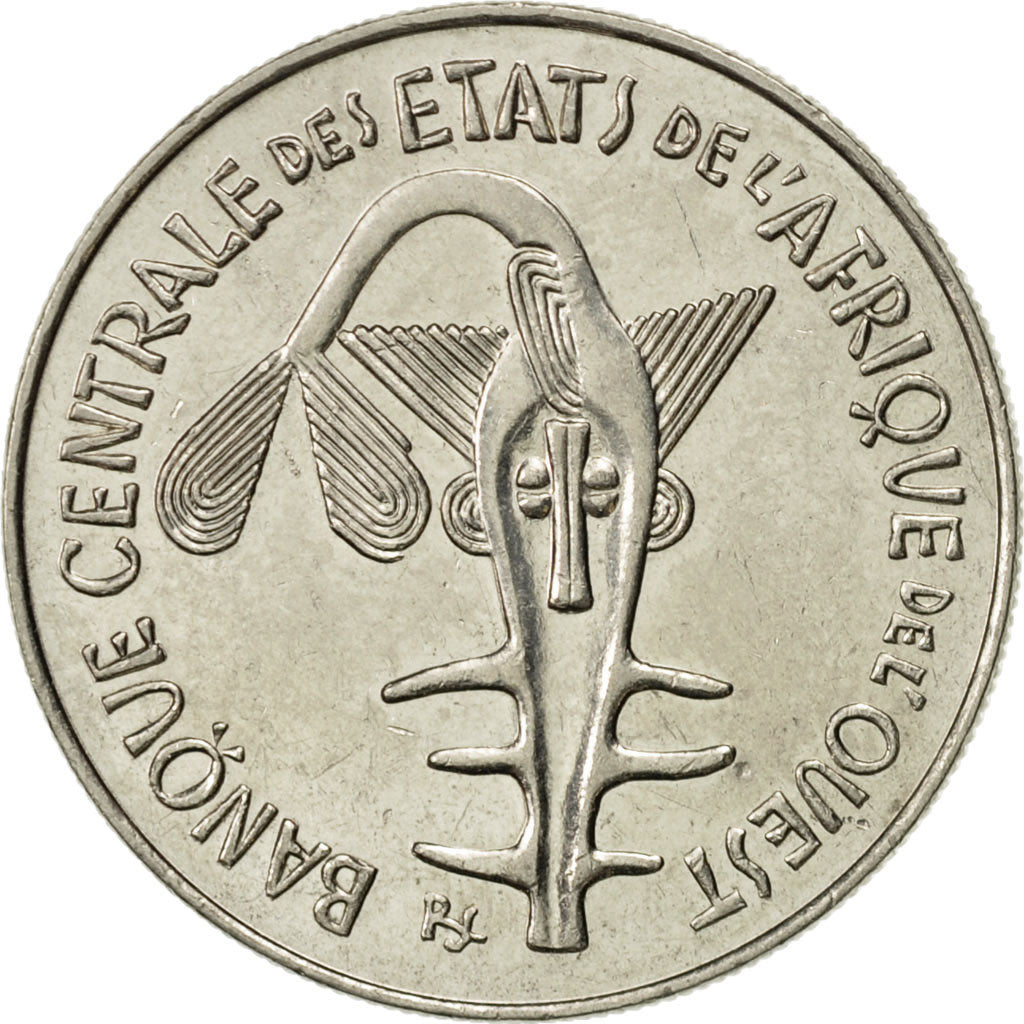 Coin, West African States, 100 Francs, 1989, Paris, AU(55-58), Nickel, KM:4