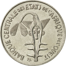 Moneta, Kraje Afryki Zachodniej, 100 Francs, 1989, Paris, AU(55-58), Nikiel
