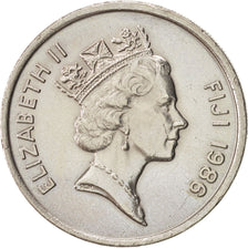Figi, Elizabeth II, 20 Cents, 1986, SPL, Rame-nichel, KM:53