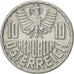 Münze, Österreich, 10 Groschen, 1966, Vienna, VZ, Aluminium, KM:2878