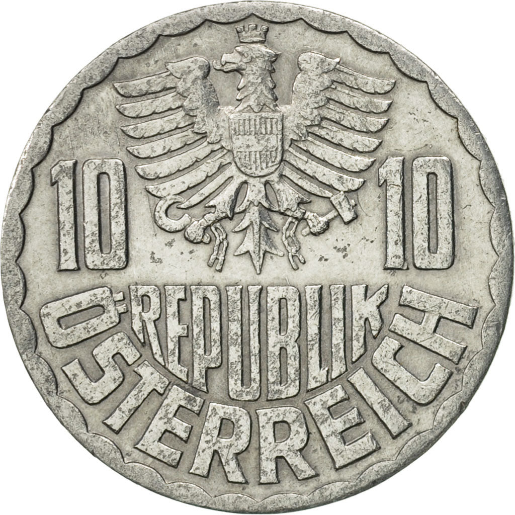 Moneta, Austria, 10 Groschen, 1965, Vienna, SPL-, Alluminio, KM:2878