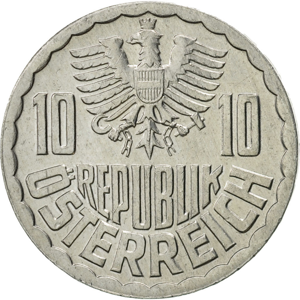 Coin, Austria, 10 Groschen, 1979, Vienna, AU(55-58), Aluminum, KM:2878