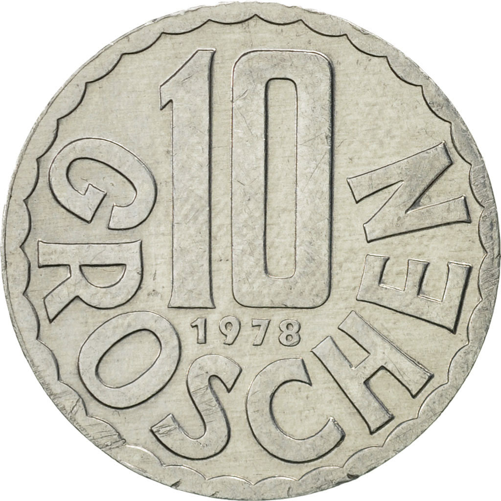 Münze, Österreich, 10 Groschen, 1978, Vienna, VZ, Aluminium, KM:2878