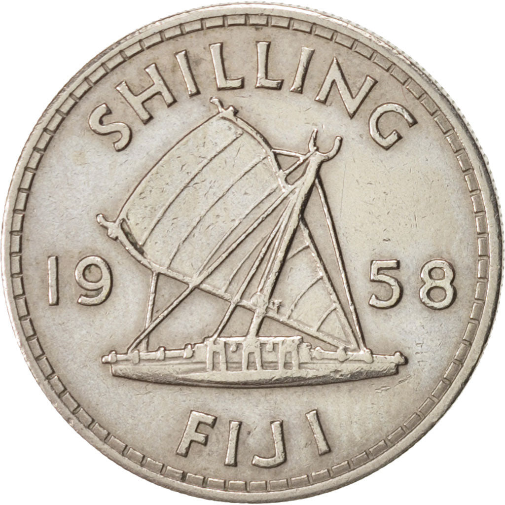 Fiji, Elizabeth II, Shilling, 1958, KM:23