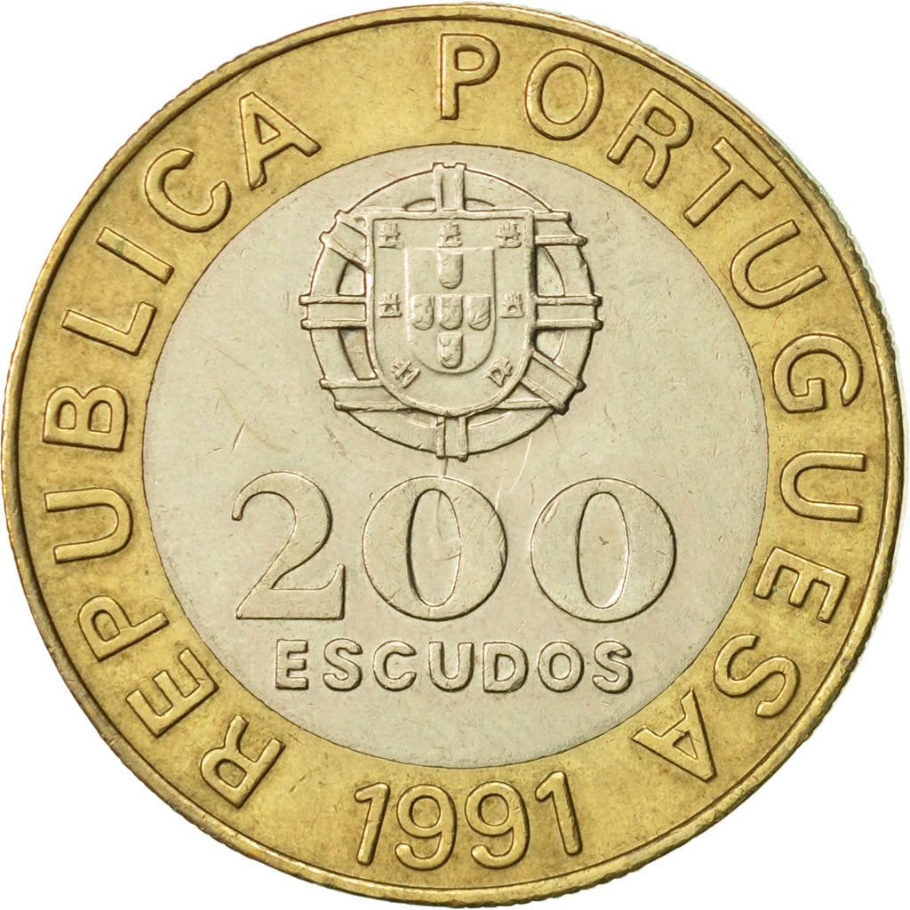 Monnaie, Portugal, 200 Escudos, 1991, SUP+, Bi-Metallic, KM:655