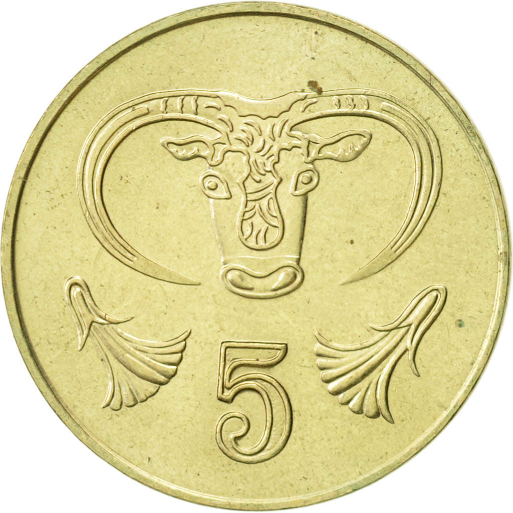 Moneta, Cipro, 5 Cents, 2001, SPL, Nichel-ottone, KM:55.3
