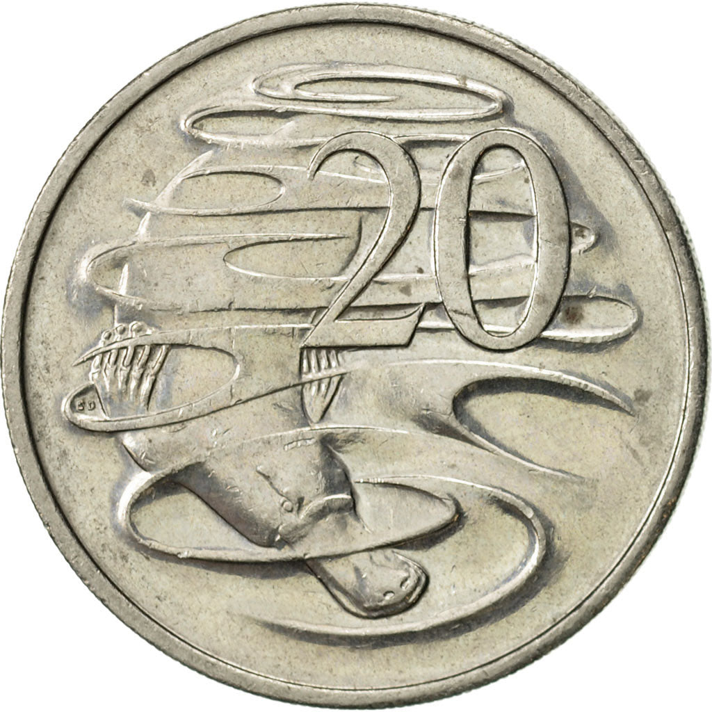 Coin, Australia, Elizabeth II, 20 Cents, 1997, MS(60-62), Copper-nickel, KM:82