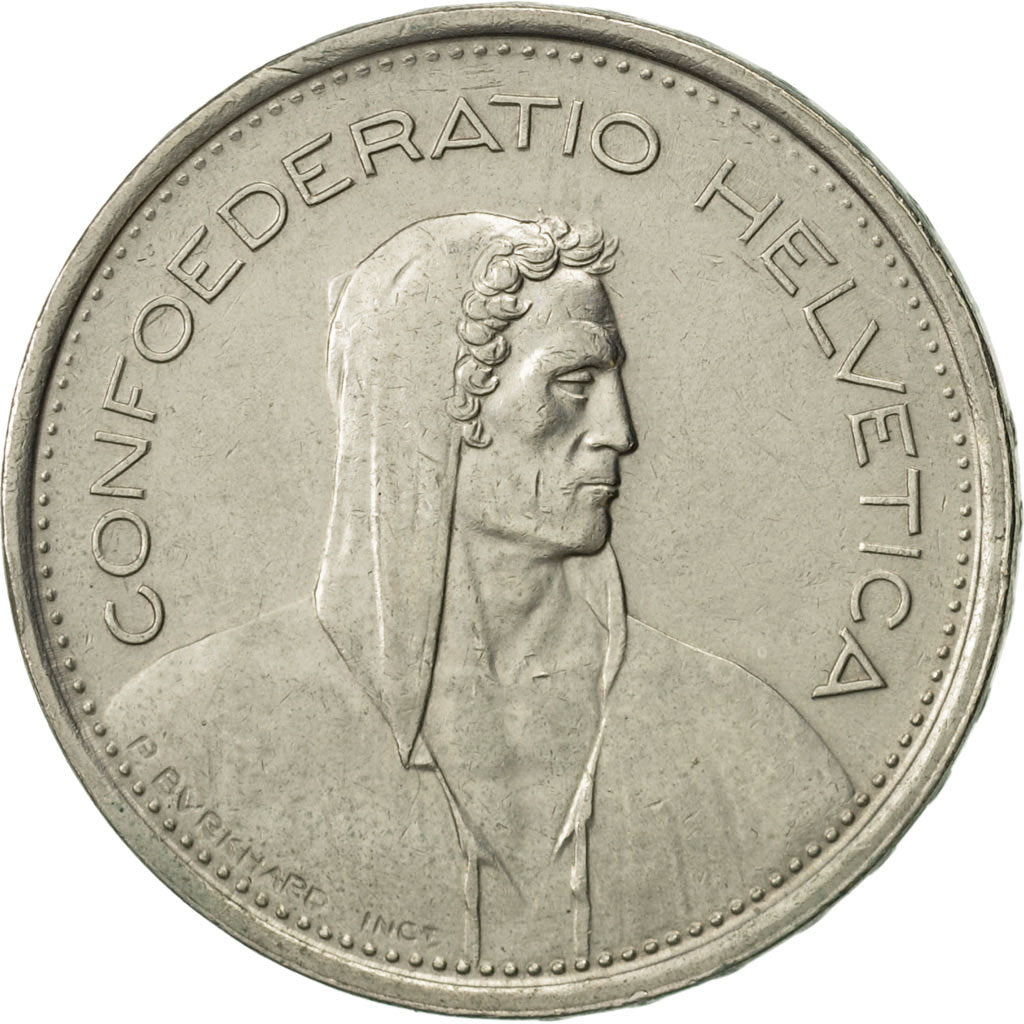 Switzerland, 5 Francs, 1970, Bern, AU(55-58), Copper-nickel, KM:40a.1