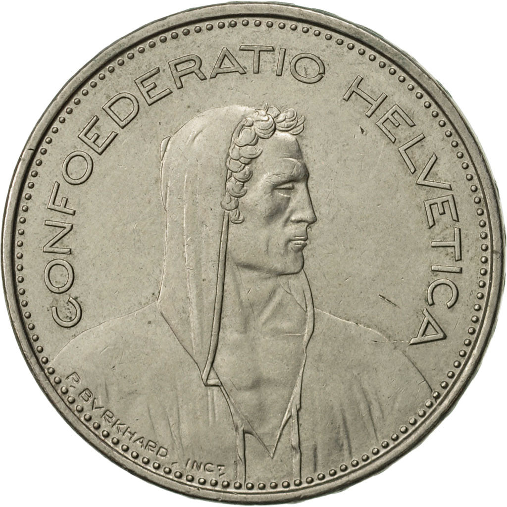 Switzerland, 5 Francs, 1982, Bern, AU(55-58), Copper-nickel, KM:40a.2