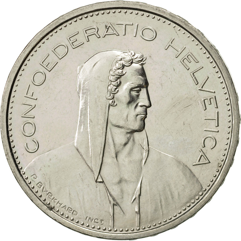Switzerland, 5 Francs, 1979, Bern, MS(63), Copper-nickel, KM:40a.1