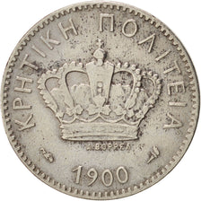 Crete, Prince George, 10 Lepta, 1900, Paris, KM:4.1