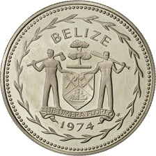 Belize, Dollar, 1974, Franklin Mint, SPL+, Rame-nichel, KM:43