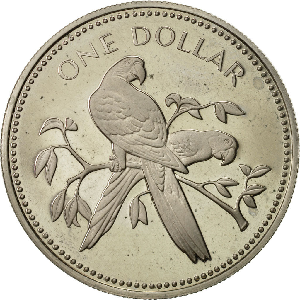 Belize, Dollar, 1974, Franklin Mint, PROOF MS(64), Copper-nickel, KM:43