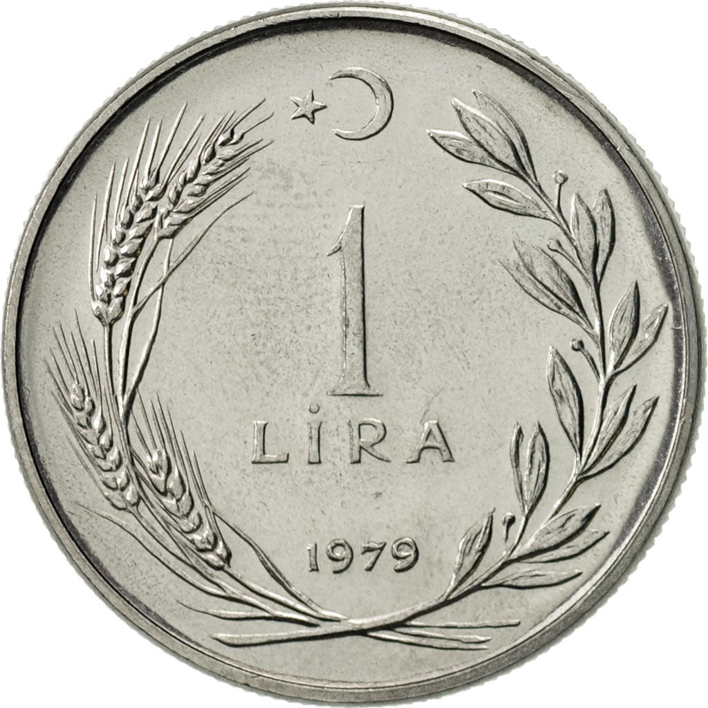 Turkey, Lira, 1979, MS(63), Stainless Steel, KM:926