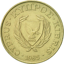 Coin, Cyprus, 5 Cents, 1985, AU(55-58), Nickel-brass, KM:55.2