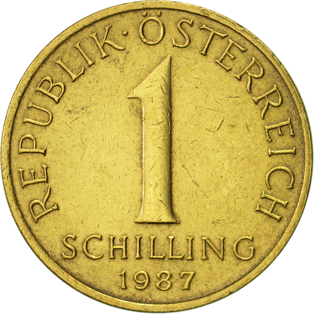 Coin, Austria, Schilling, 1987, EF(40-45), Aluminum-Bronze, KM:2886