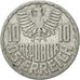 Monnaie, Autriche, 10 Groschen, 1952, Vienna, TTB, Aluminium, KM:2878