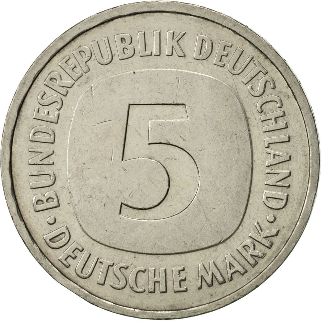 Coin, GERMANY - FEDERAL REPUBLIC, 5 Mark, 1982, Stuttgart, AU(55-58)