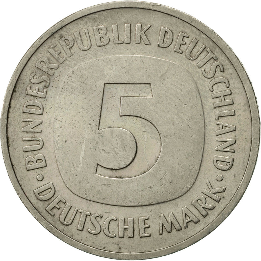 GERMANY - FEDERAL REPUBLIC, 5 Mark, 1978, Munich, AU(55-58), Copper-Nickel Clad