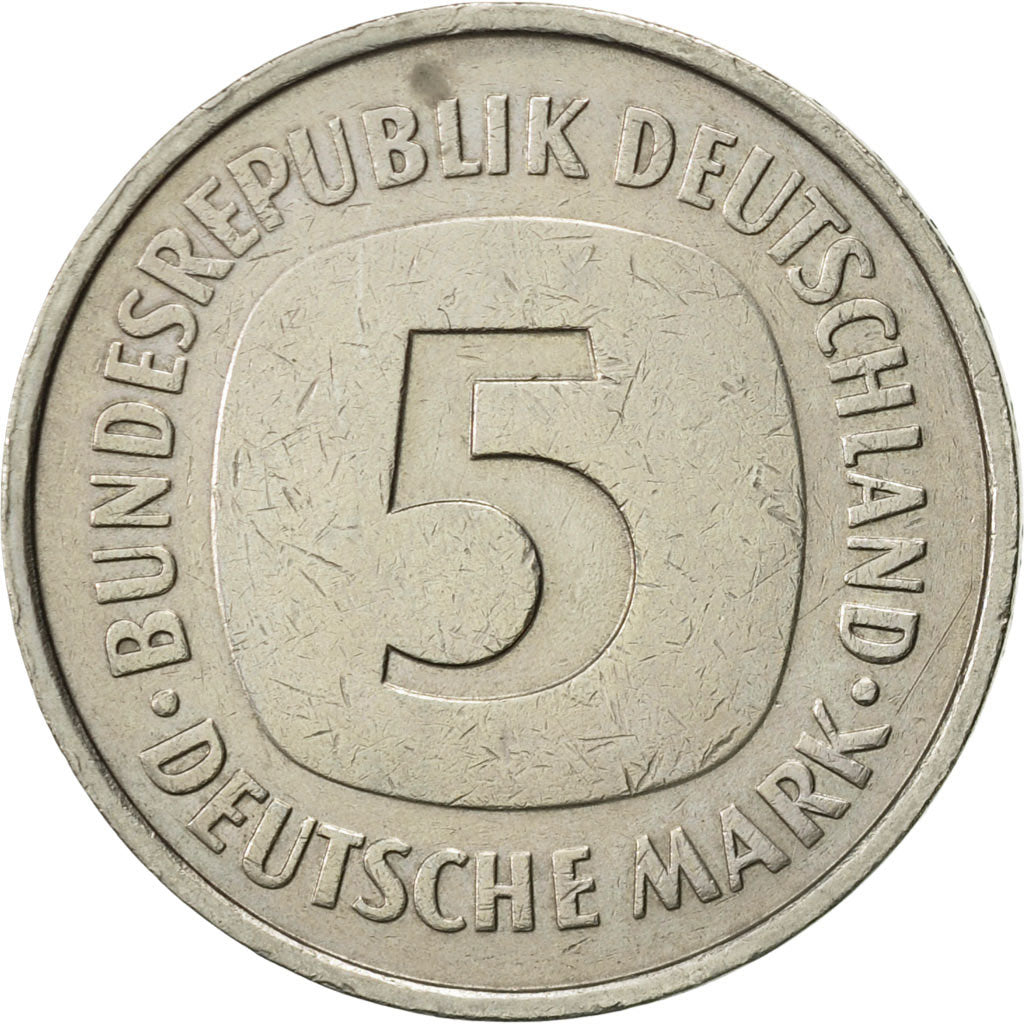 Coin, GERMANY - FEDERAL REPUBLIC, 5 Mark, 1976, Stuttgart, AU(50-53)