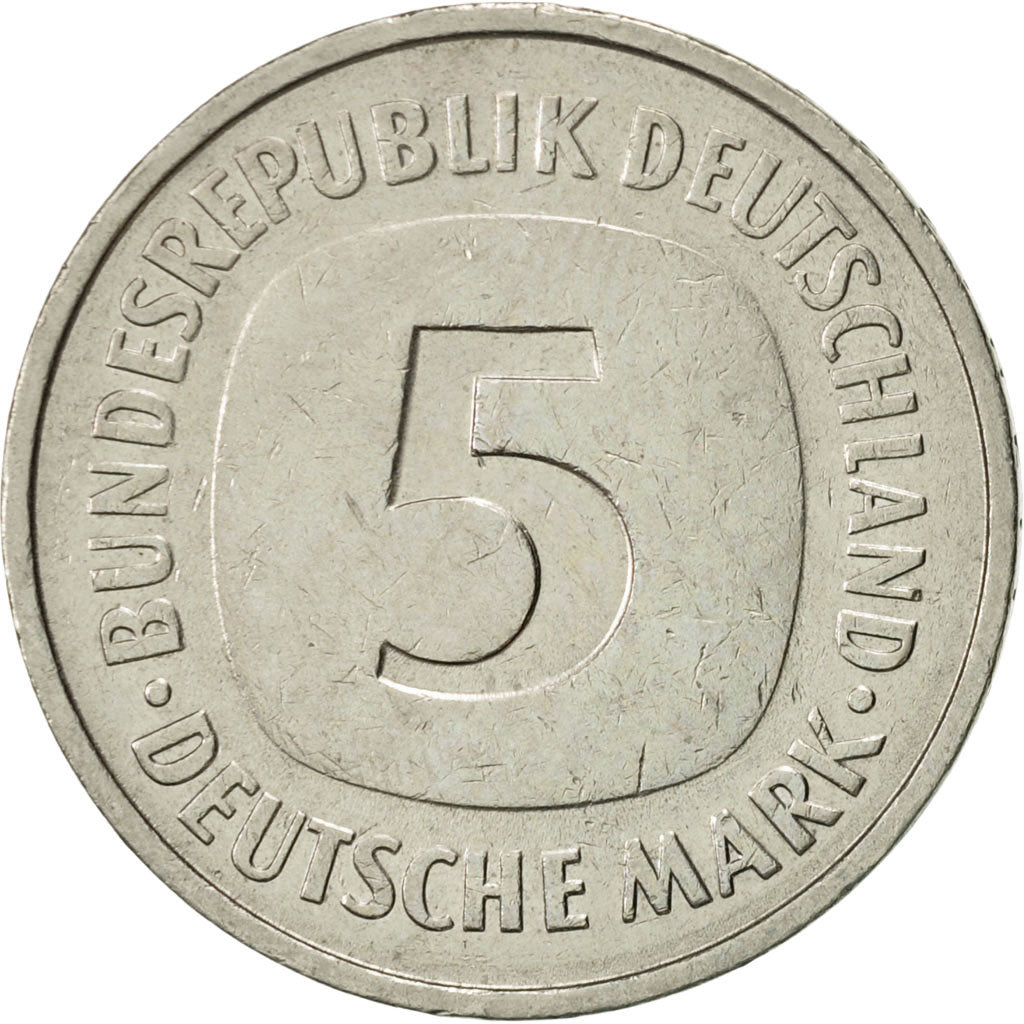 Coin, GERMANY - FEDERAL REPUBLIC, 5 Mark, 1982, Munich, AU(50-53), Copper-Nickel
