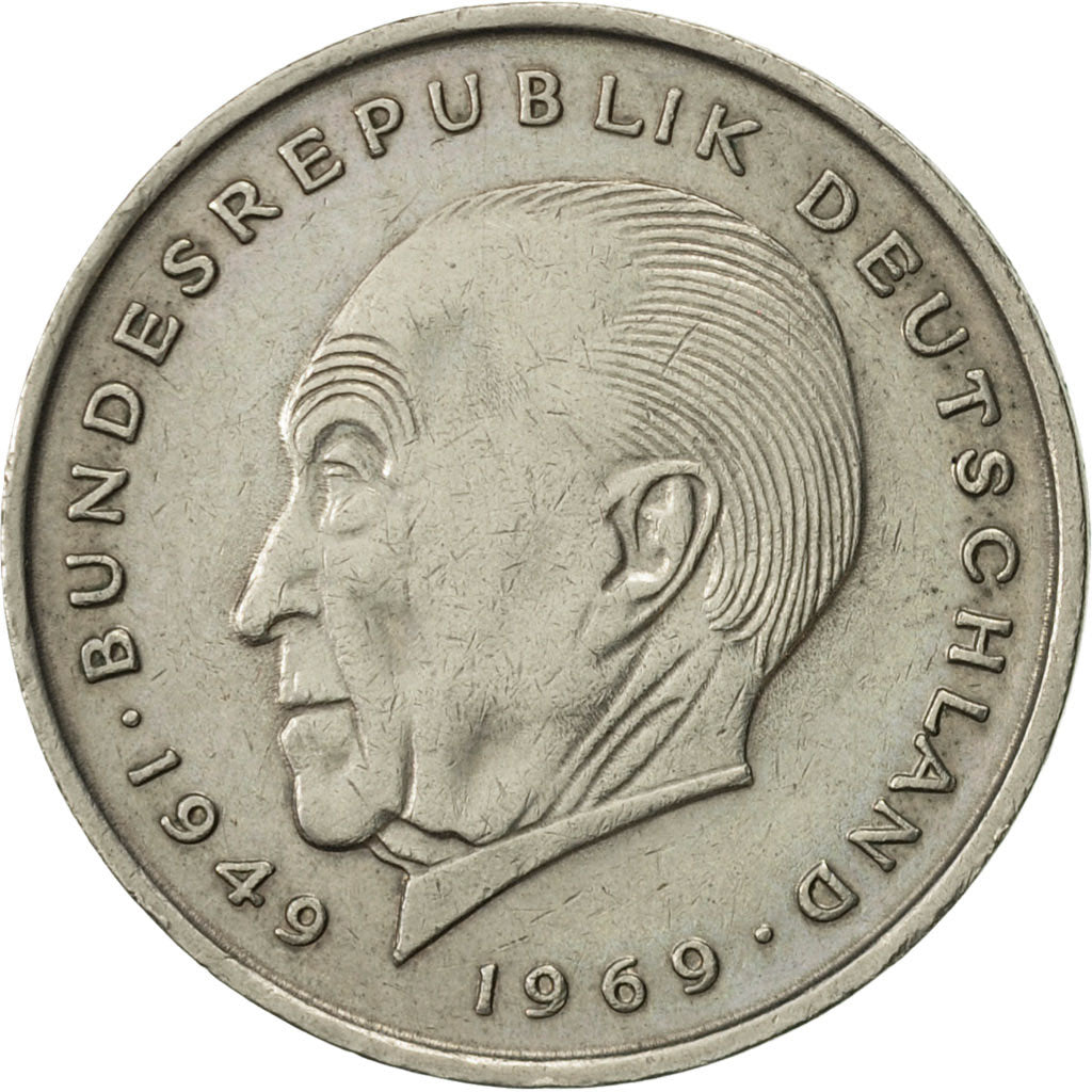 Coin, GERMANY - FEDERAL REPUBLIC, 2 Mark, 1970, Karlsruhe, AU(50-53)