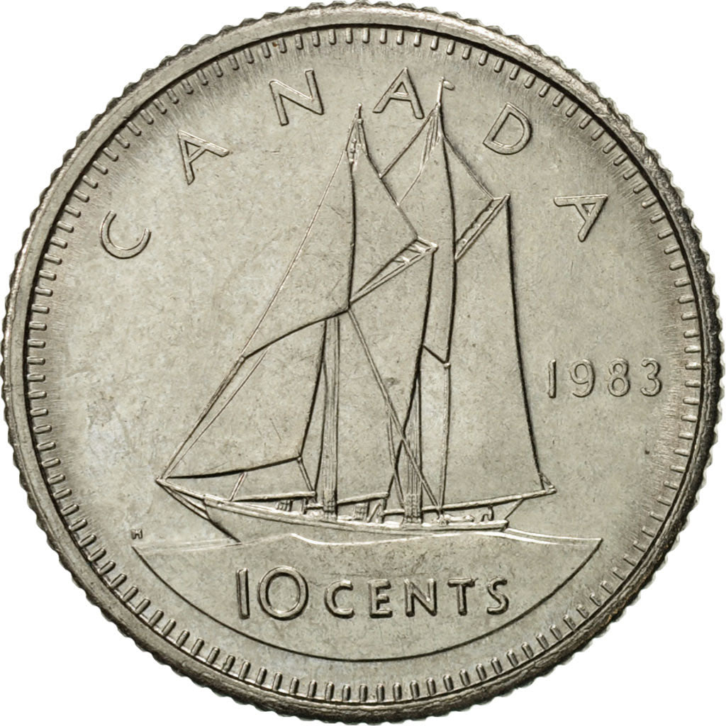 Münze, Kanada, Elizabeth II, 10 Cents, 1983, Royal Canadian Mint, Ottawa, VZ