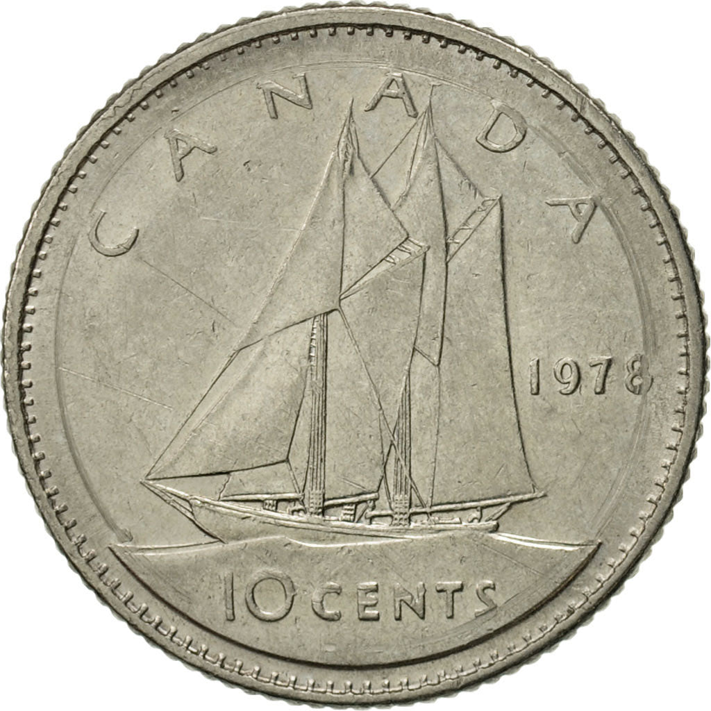 Coin, Canada, Elizabeth II, 10 Cents, 1978, Royal Canadian Mint, Ottawa