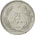 Coin, Turkey, 2-1/2 Lira, 1976, AU(50-53), Stainless Steel, KM:893.2