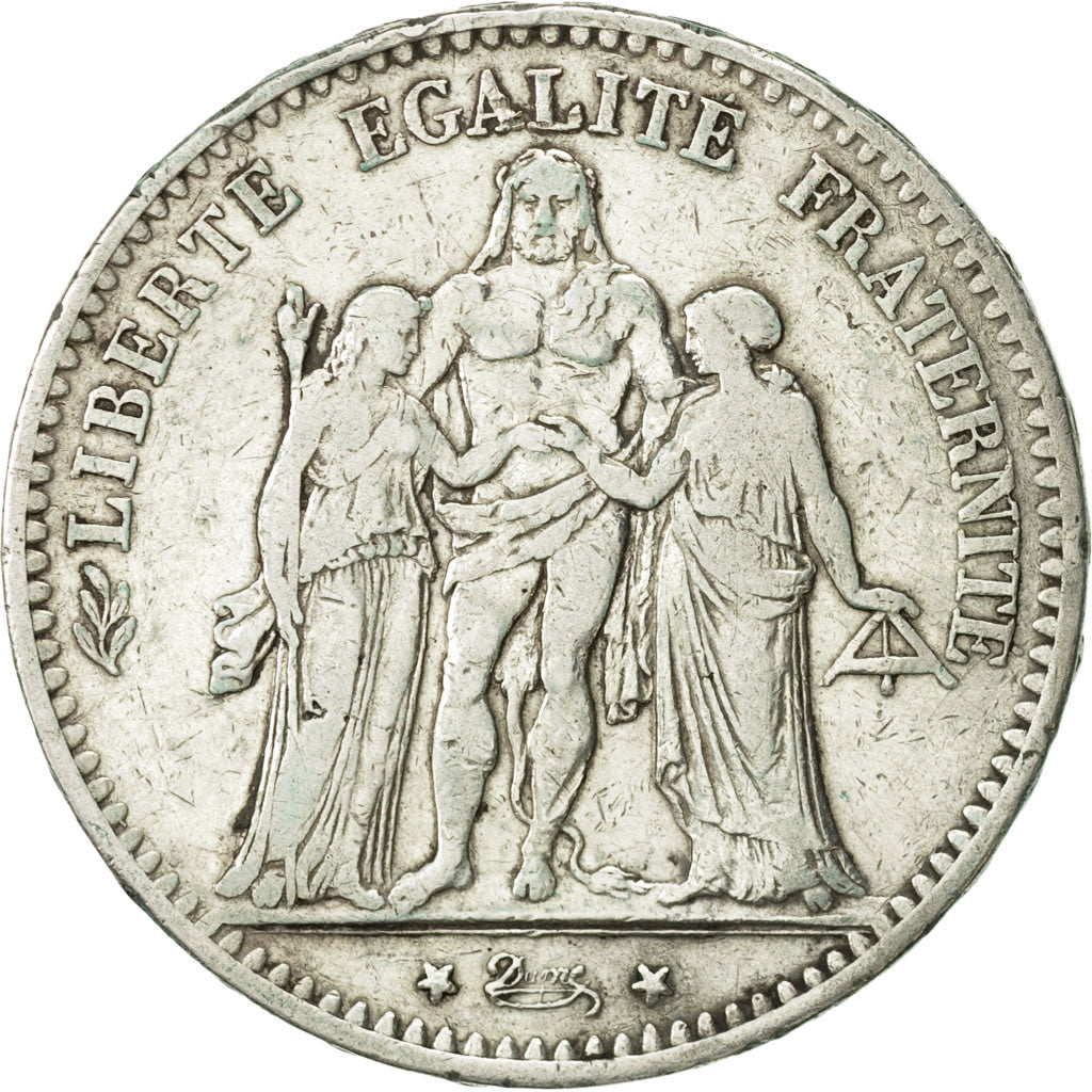 France, Hercule, 5 Francs, 1874, Paris, EF(40-45), Silver, KM:820.1