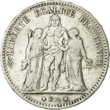 France, Hercule, 5 Francs, 1874, Paris, EF(40-45), Silver, KM:820.1