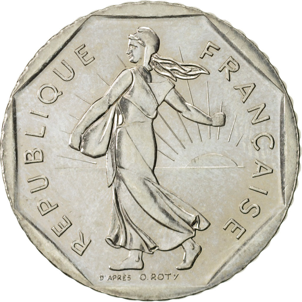 Coin, France, Semeuse, 2 Francs, 1995, Paris, MS(63), Nickel, KM:942.1