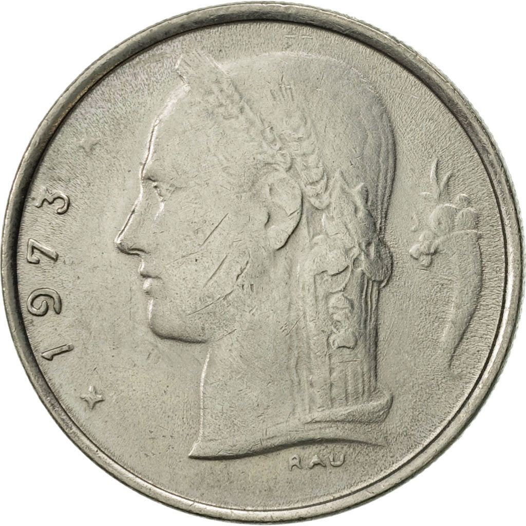Coin, Belgium, Franc, 1973, EF(40-45), Copper-nickel, KM:143.1