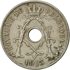 Coin, Belgium, 25 Centimes, 1913, EF(40-45), Copper-nickel, KM:68.1