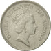 Coin, Hong Kong, Elizabeth II, Dollar, 1988, AU(50-53), Copper-nickel, KM:63