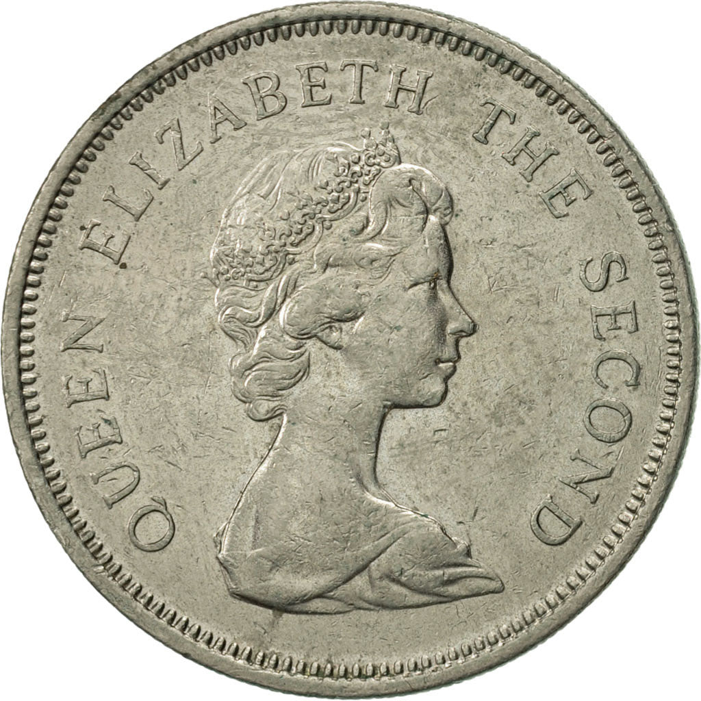 Coin, Hong Kong, Elizabeth II, Dollar, 1980, AU(50-53), Copper-nickel, KM:43