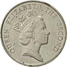 Hong Kong, Elizabeth II, 5 Dollars, 1988, AU(50-53), Copper-nickel, KM:56